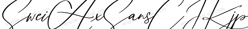 SweiAxSansCJKjp Thi字体转换